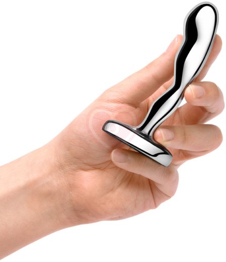 Металлический стимулятор простаты b-Vibe Stainless Steel Prostate Plug фото 6