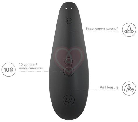 Бесконтактный клиторальный стимулятор Womanizer Classic 2 чёрный фото 7