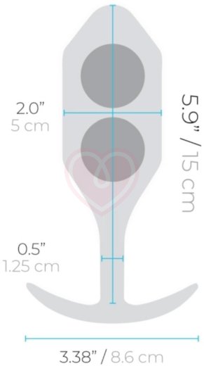 Утяжелённая анальная пробка для ношения b-Vibe Snug Plug 5 большая бордовая фото 7