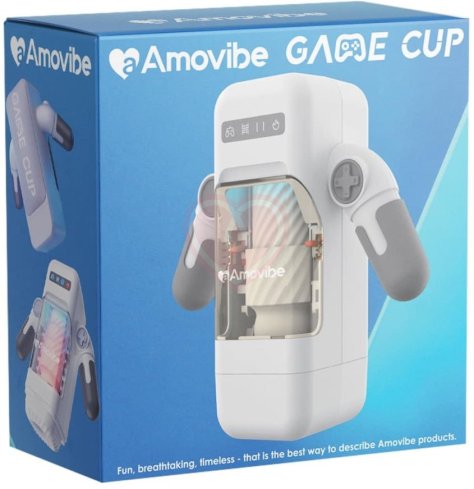 Робот-мастурбатор в форме джойстика Amovibe Game Cup белый фото 9
