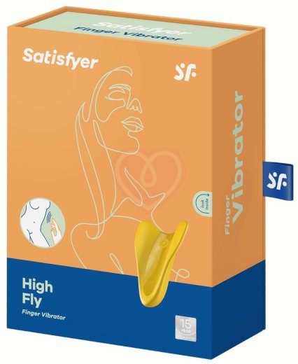 Мини-вибратор для ладони Satisfyer High Fly жёлтый фото 3