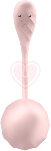 Виброяйцо Satisfyer Ribbed Petal с дистанционным управлением розовое фото 5