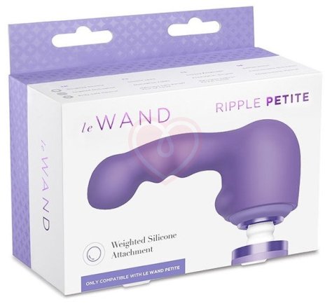 Утяжелённая насадка для массажёра Le Wand Petite Ripple фиолетовый фото 4