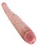 Фаллоимитатор двухсторонний гибкий King Cock Tapered Double Dildo 43 см телесный фото 2