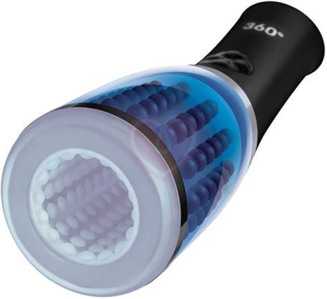 Мужской мастурбатор с ротацией Zolo 360 фото 1