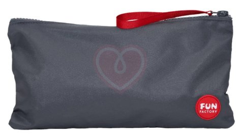 Сумка Fun Factory Toy Bag для хранения игрушек размер M 26х14 см тёмно-серая фото 1
