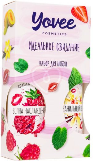 Набор для любви из 2 гелей-смазок Yovee со вкусом малины и ванильных сливок фото 2