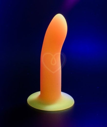 Светящийся в темноте фаллоимитатор Techno Light Keeper 12 см розовый фото 3