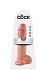 Фаллоимитатор на присоске с мошонкой King Cock with Balls 28 см телесный фото 4