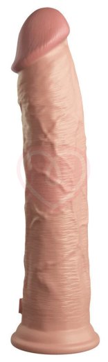 Реалистичный фаллоимитатор King Cock Ellite Dual Density 28 см телесный фото 1