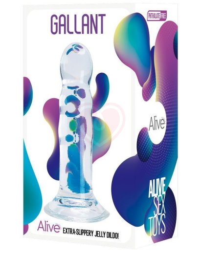 Фаллоимитатор Gallant Jelly Dildo прозрачный фото 2