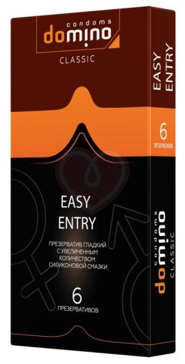 Презервативы с дополнительной смазкой Luxe Domino Classic Easy Entry 6 шт фото 1