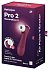 Вакуумный стимулятор с вибрацией и приложением Satisfyer Pro 2 Generation 3 бордовый фото 5