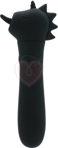 Вибропуля Unihorn Usb Wild Spirit со стимуляцией язычком чёрная фото 1