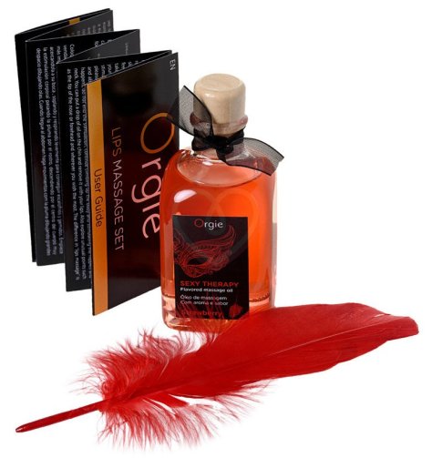 Масло для оральных ласк Orgie Lips Massage Set со вкусом клубники 100 мл фото 3