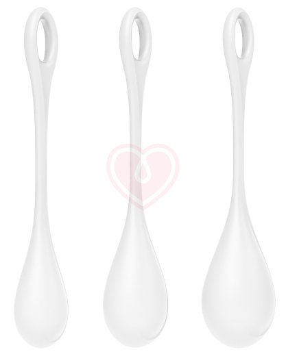 Набор из 3 вагинальных шариков Satisfyer Yoni Power 1 белый фото 4