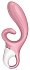 Вибратор с клиторальным стимулятором Satisfyer Hug Me розовый фото 2