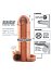Насадка удлинитель с кольцом на мошонку с вибрацией Vibrating Real Feel Extension 14 см телесная фото 3