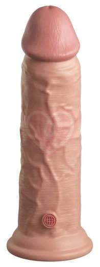 Реалистичный фаллоимитатор King Cock Ellite Dual Density 20 см телесный фото 2