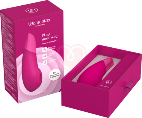 Бесконтактный клиторальный стимулятор с вибрацией Womanizer Enhance розовый фото 4