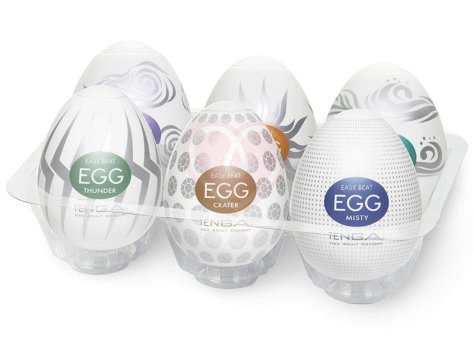 Набор мастурбаторов в форме яйца Tenga Eggs Set New Edition 6 шт фото 3