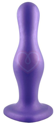 Изогнутый фаллоимитатор Strap-On-Me Dildo Plug Curvy размер L 15 см фиолетовый фото 2