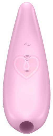 Вакуумный стимулятор с управлением от приложения Satisfyer Curvy 3+ розовый фото 2
