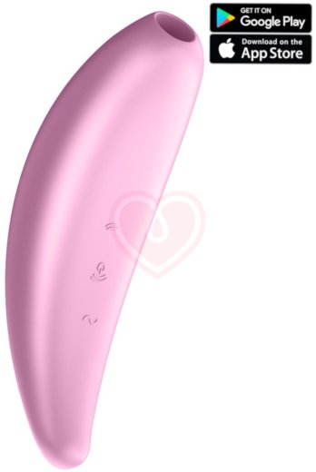 Вакуумный стимулятор с управлением от приложения Satisfyer Curvy 3+ розовый фото 1
