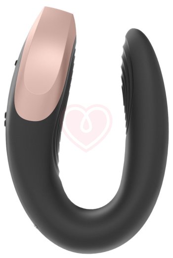 Вибратор для пар Satisfyer Double Love с пультом управления и приложением чёрный фото 3