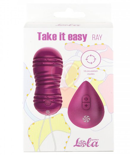 Вагинальные шарики с вибрацией и циркуляцией Take it Easy Ray фиолетовые фото 3