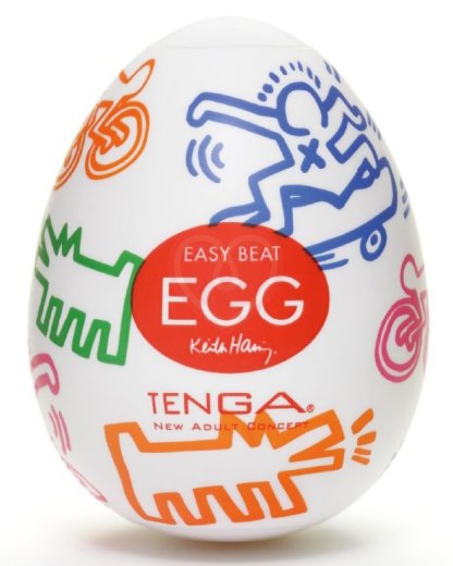 Мастурбатор яйцо Tenga&Keith Haring Egg Street фото 1
