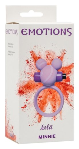 Эрекционное виброкольцо Emotions Minnie 3 см фиолетовое фото 3