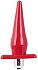 Анальная вибропробка Toyfa Vibrating Plug красная фото 1