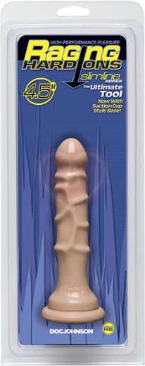 Фаллоимитатор  на присоске Raging Hard-Ons Slimline 15 см телесный фото 2