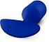 Утяжелённая анальная пробка для ношения b-Vibe Snug Plug 4 большая синяя фото 4