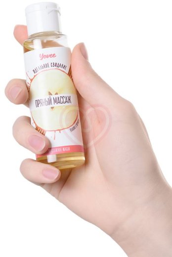 Масло для массажа Yovee Пряный массаж с ароматом яблока и корицы 50 мл фото 2