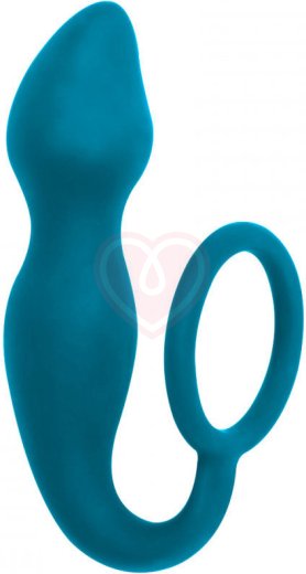 Анальный стимулятор с эрекционными кольцом Spice It Up Sensation синий фото 1