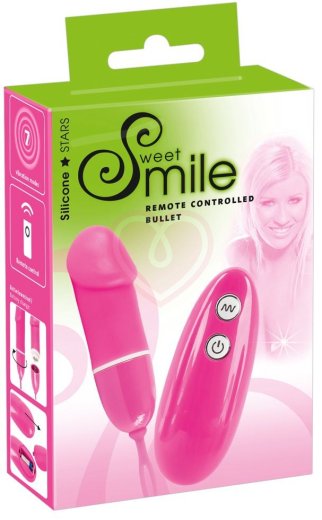 Минивибратор с дистанционным управлением Sweet Smile Bullet розовый фото 5