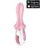 Анальный расширяемый вибратор Satisfyer Air Pump Booty 5 с приложением розовый фото 1