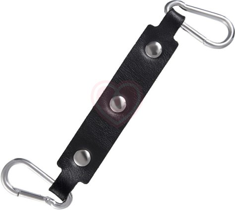 Двухслойные ножные оковы с красной окантовкой Pecado BDSM черные фото 5