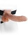 Фаллопротез с мошонкой Hollow Strap-On with Balls 19 см телесный фото 2