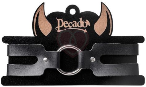 Чокер из двух ремешков Pecado BDSM черный фото 6