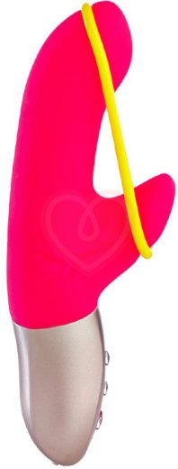 Вибратор с лентой для половых губ Fun Factory Amorino ярко-розовый фото 2