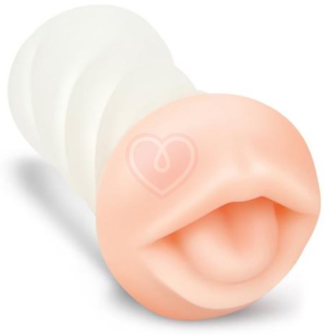 Мастурбатор ротик с рельефом Zolo Deep Throat фото 1
