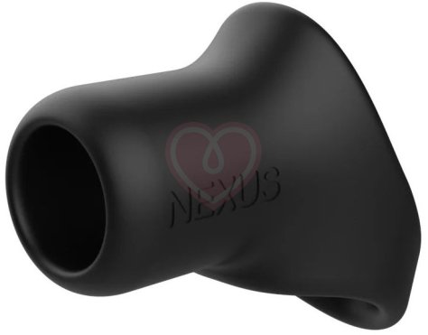 Широкое эрекционное кольцо Nexus Rise чёрное фото 1