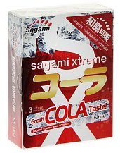 Презервативы Sagami Xtreme Cola со вкусом колы 3 шт
