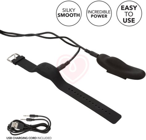 Вибратор для клитора в трусики Lock-N-Play Wristband Panty Teaser с браслетом черный фото 11