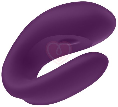 Вибратор для пар с управлением от приложения Satisfyer Double Joy фиолетовый фото 6