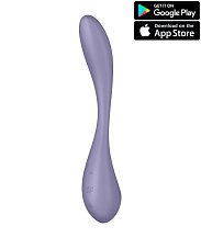 Гибкий вибратор Satisfyer G-Spot Flex 5+ с управлением от приложения фиолетовый