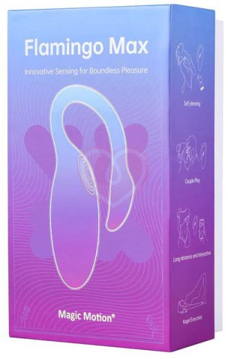 Вибратор Magic Motion Flamingo Max с дистанционным управлением голубой фото 4